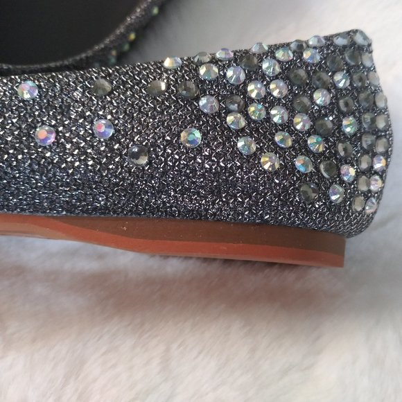 All-Over Rhinestone Studded Flats - Picture 6 of 9